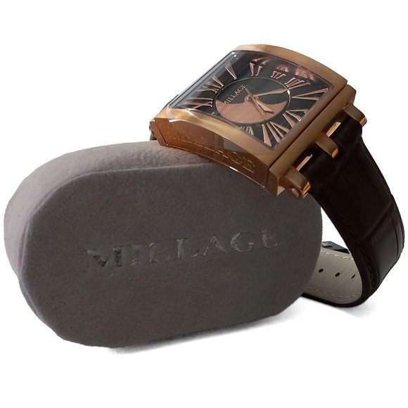 Millage The Dijon Ml0073-B Color Rose Gold Stainless Steel Swiss Watch 4326 - Picture 5 of 10